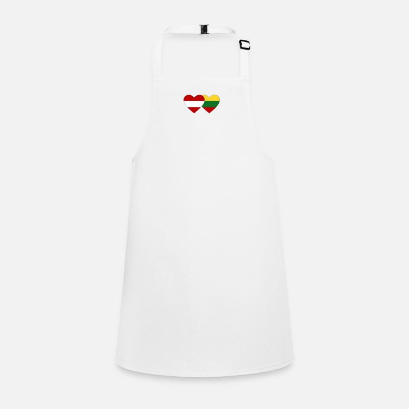 Austria Lithuania Flag Heart Children's Apron