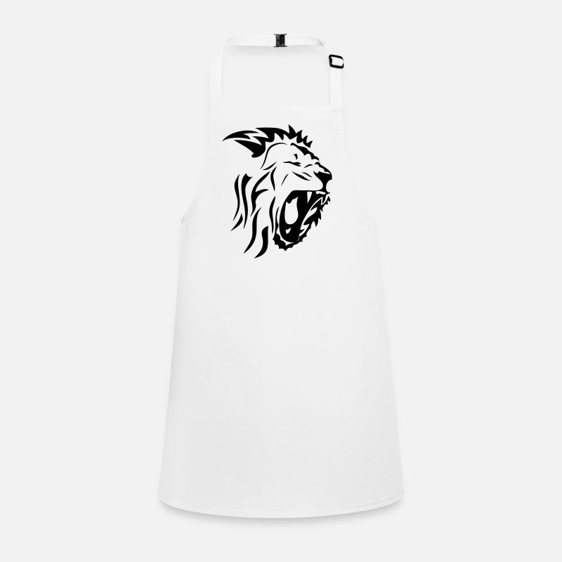 tribal lion gueule rugit3 Tablier Enfant