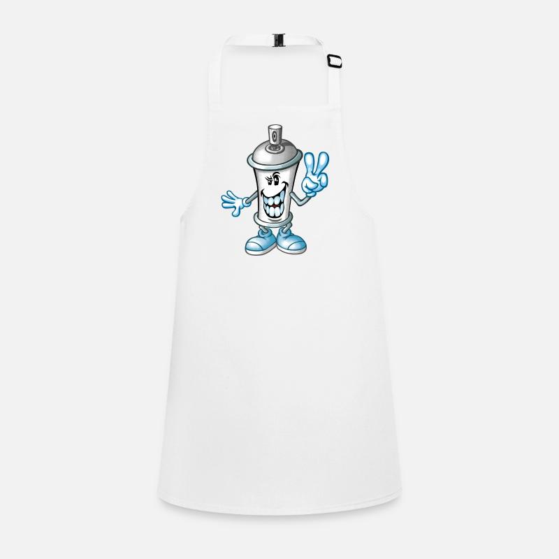Spray paint cartoon Children's Apron