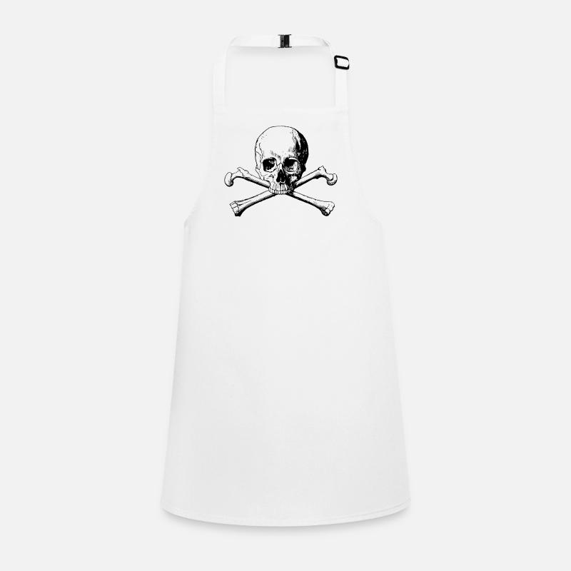 Crossbones skull Children's Apron