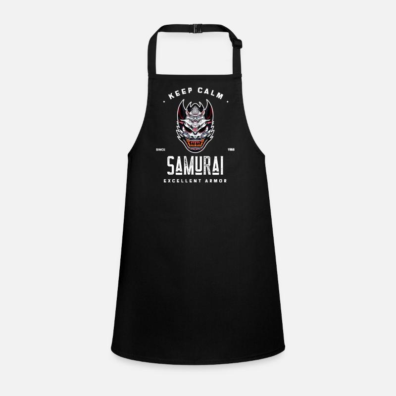 keep calm samurai since 1988 excellent armor Children's Apron