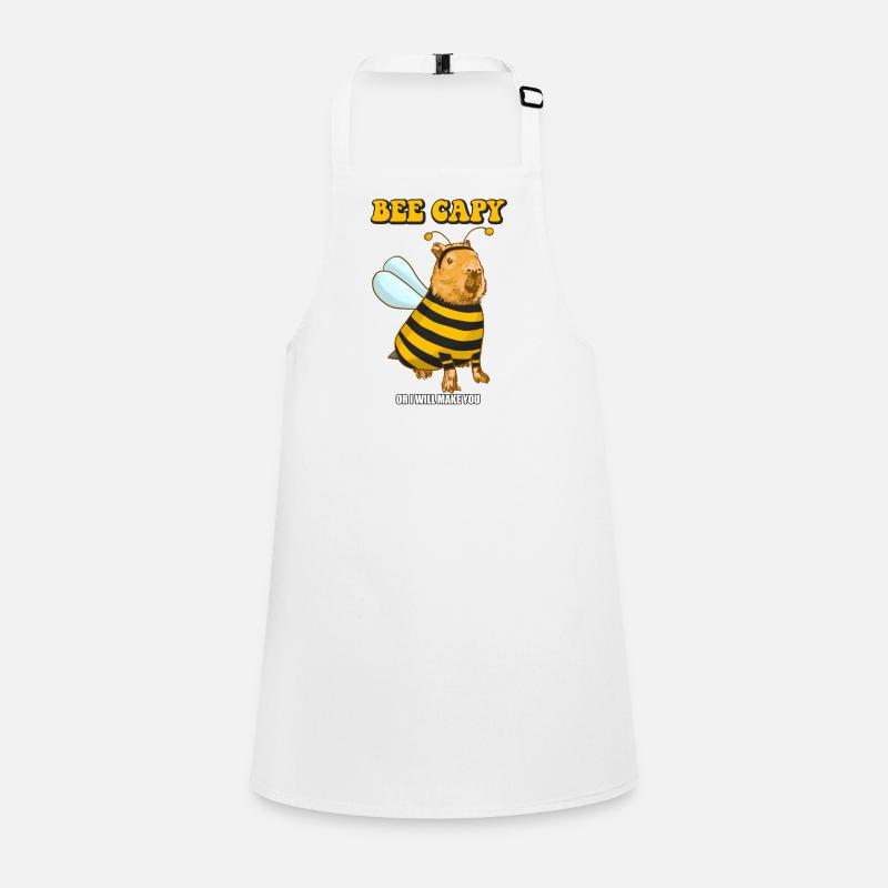 Bee Capy or I will make you Capybara Children's Apron