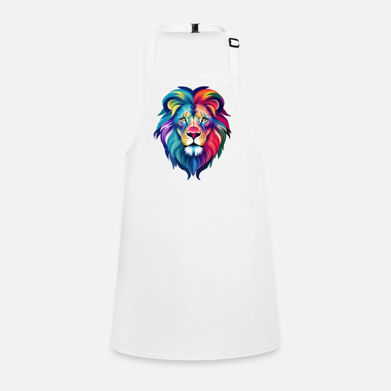 Cool colorful lion Children's Apron