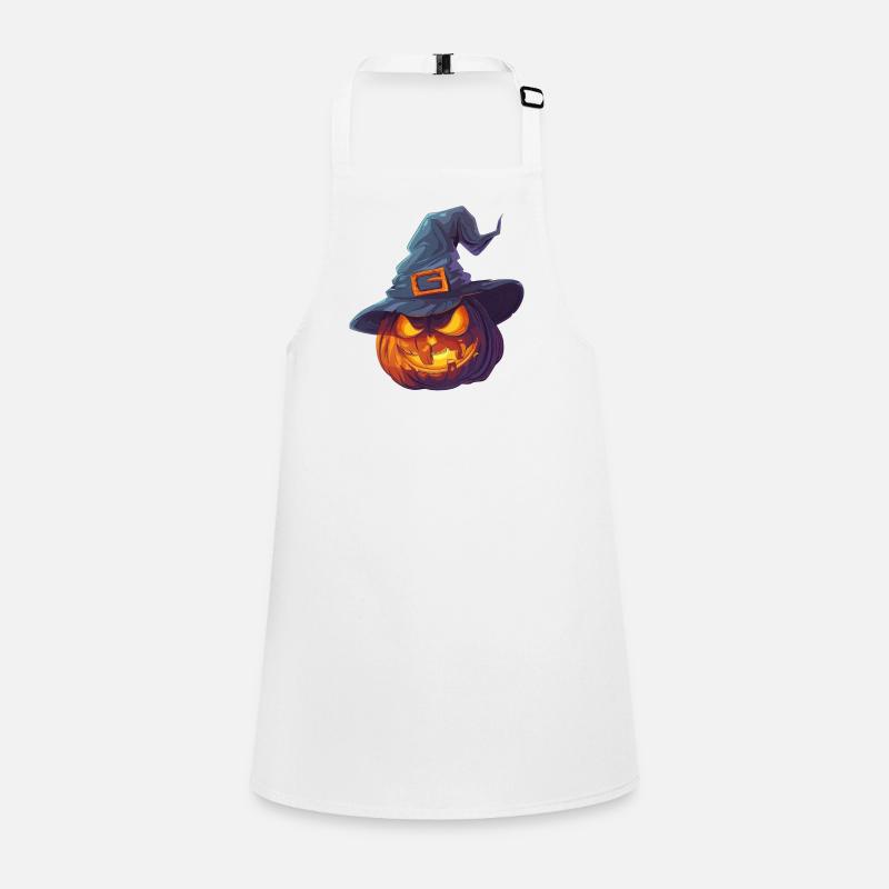 Citrouille effrayante avec chapeau de sorcière Tablier Enfant