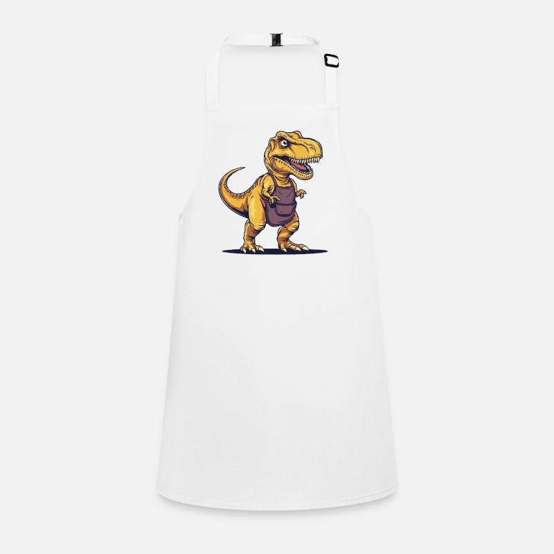 Humorous dinosaur with apron Children's Apron