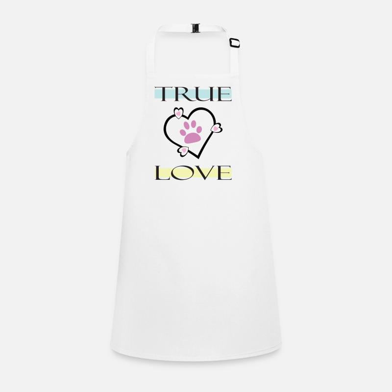 Véritable amour Empreinte de patte Tablier Enfant