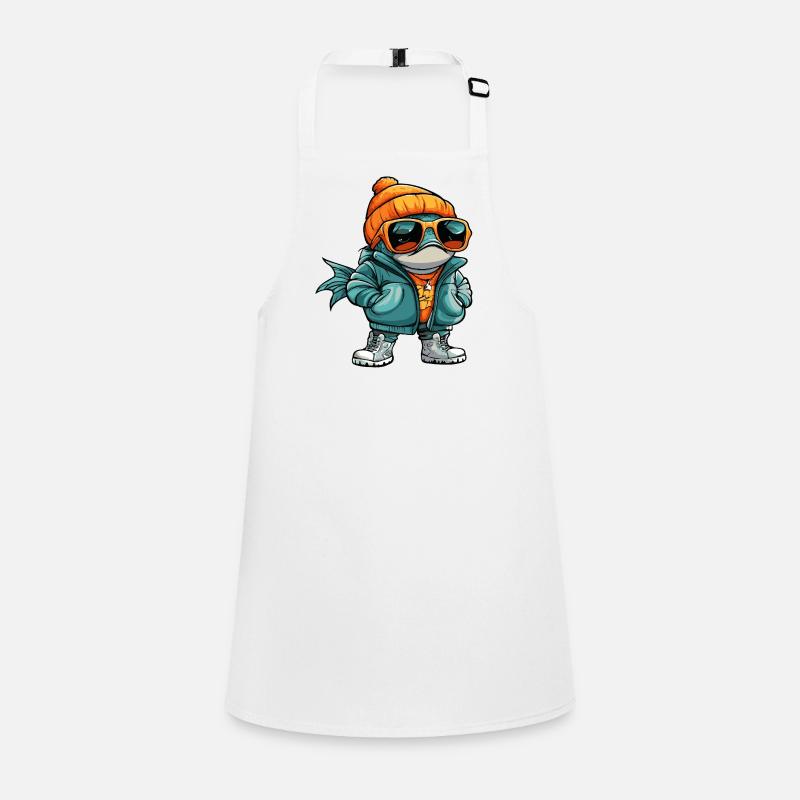 Piranha Poisson Bande dessinée cool Tablier Enfant