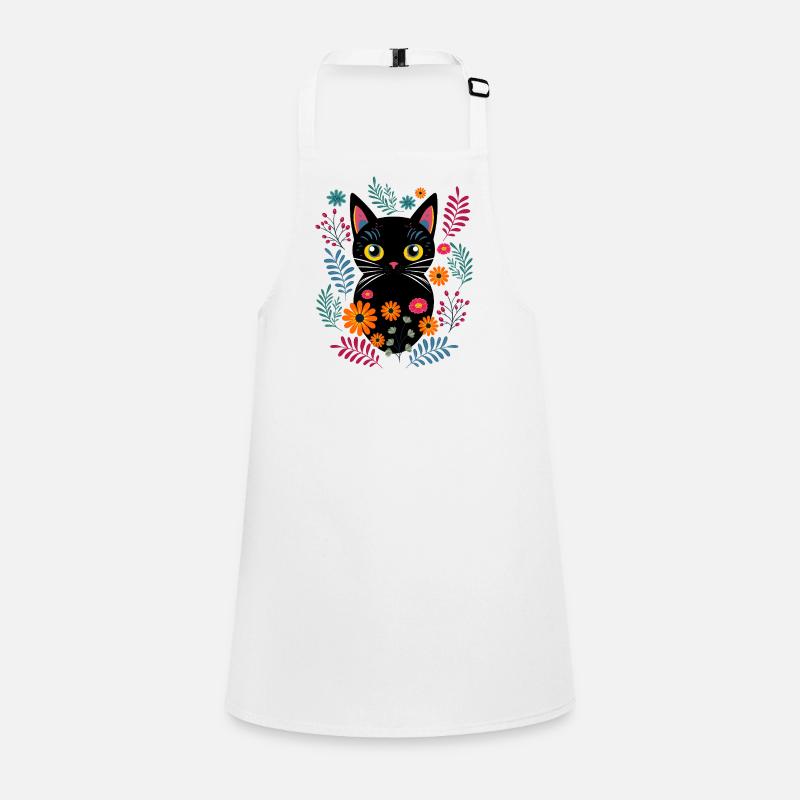 Chat et fleurs sauvages Tablier Enfant