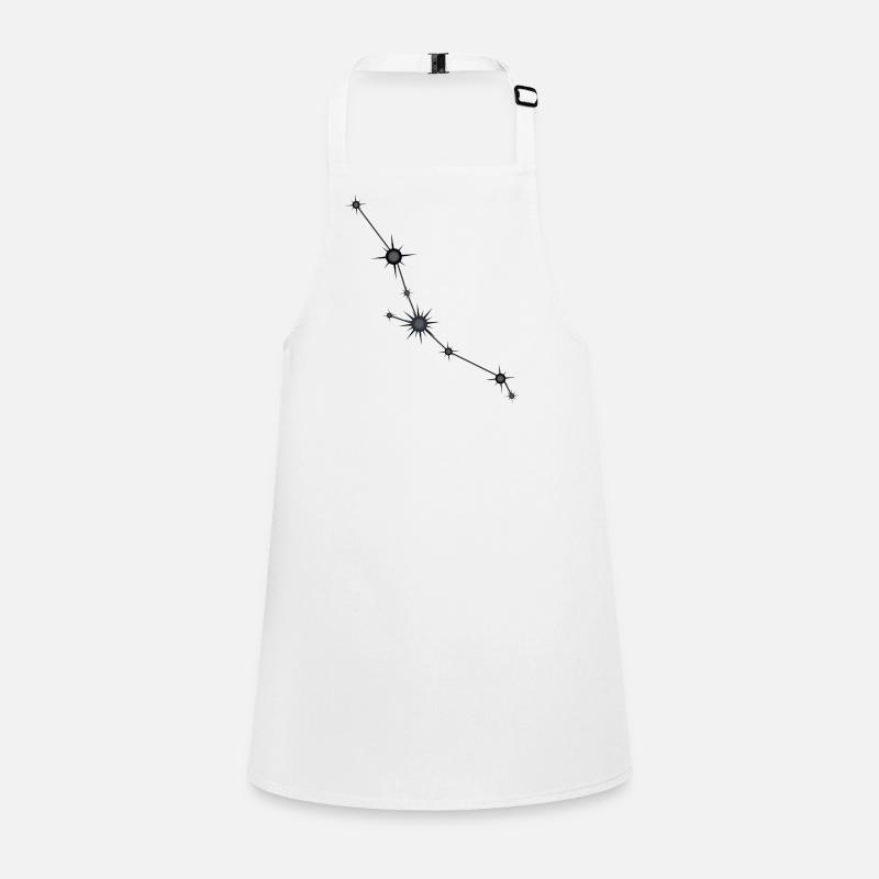 Stier Stern Sternbild Sternzeichen Schwarz & Grau Schürze für Kinder