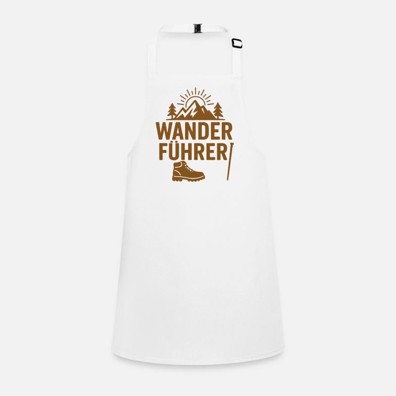 Wanderführer Mountain Adventure Design Schürze für Kinder