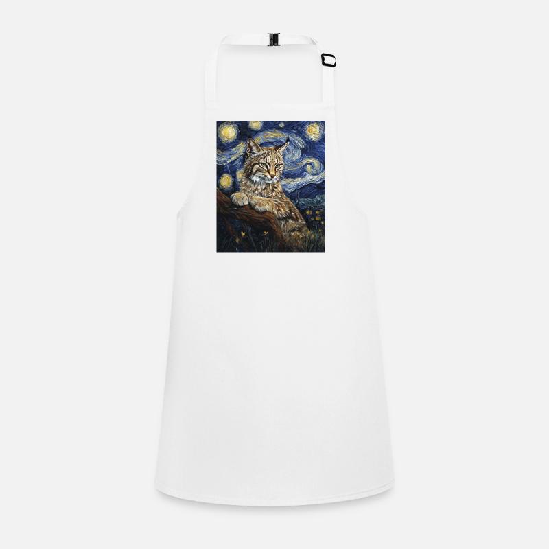 Lynx style Van Gogh étoilé Tablier Enfant