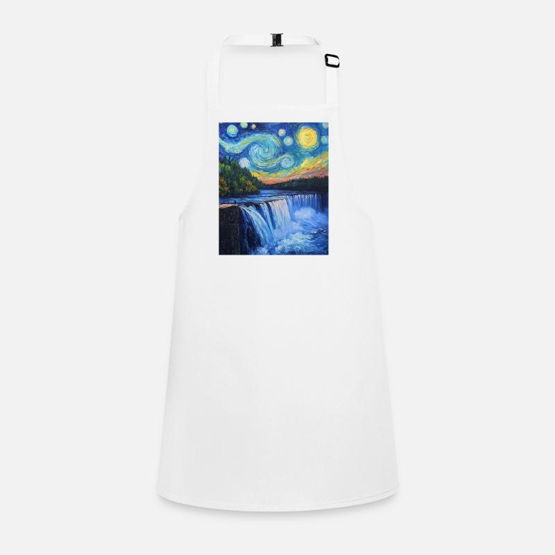 Niagara Falls Van Gogh Style Starry Night Children's Apron