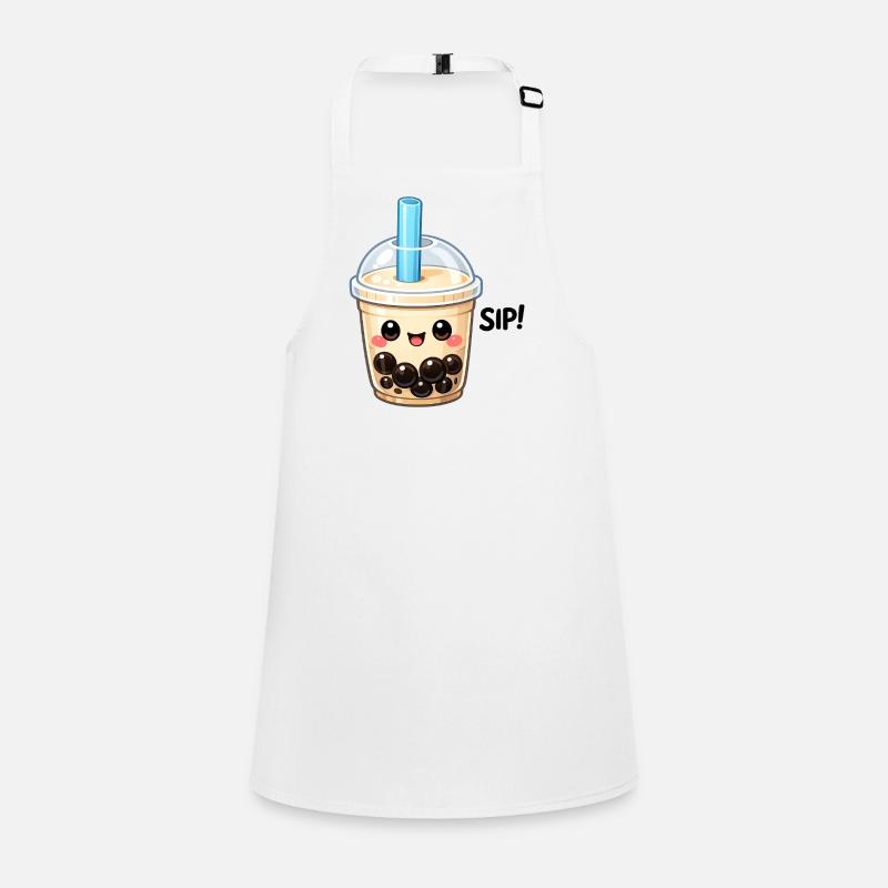 Kawaii Boba Milk Tea Mug Children's Apron