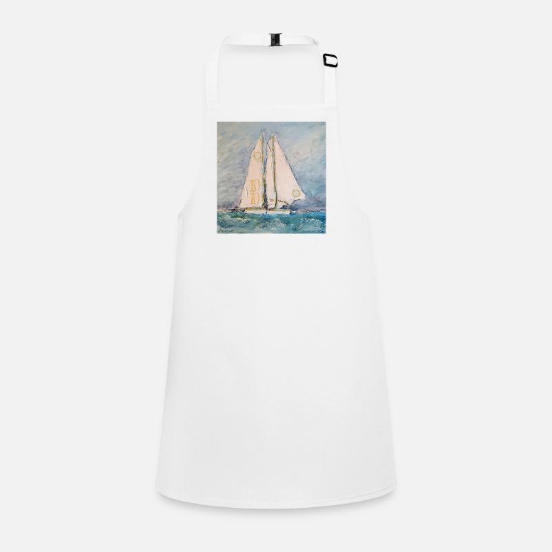 Sailboat at sea Children's Apron