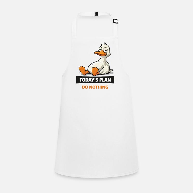 Today's Plan: Do Nothing Duck Children's Apron