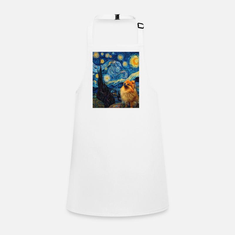 Zwergspitz Spitz Pomeranian Tablier Enfant