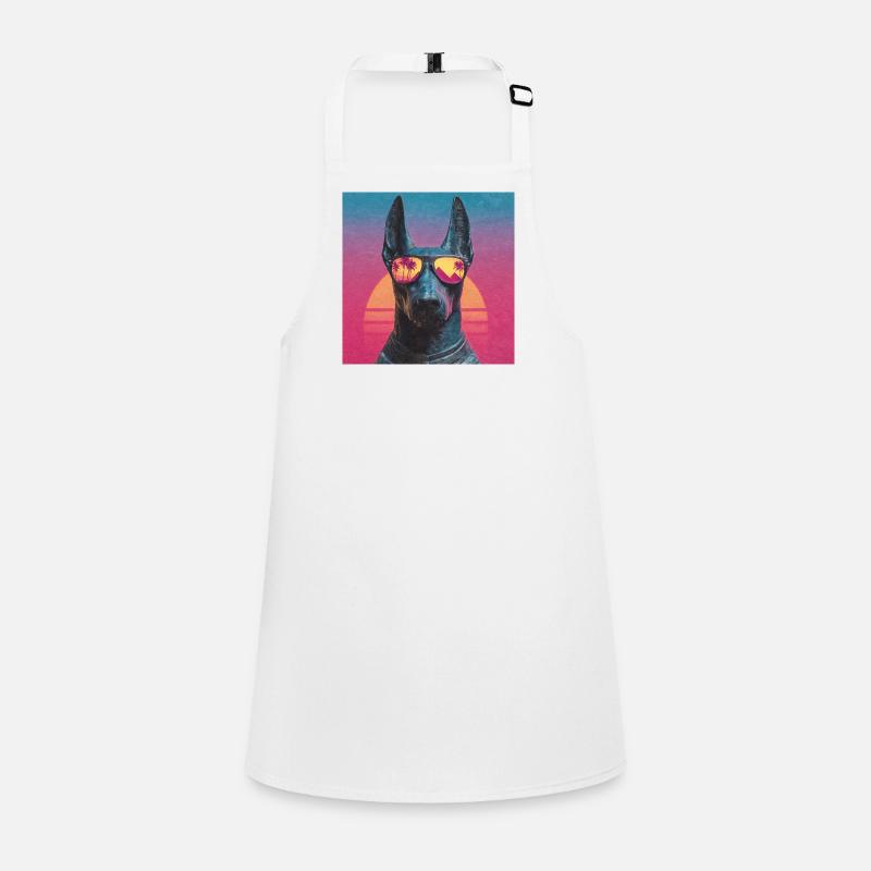Anubis Synthwave - God on Vacation Children's Apron