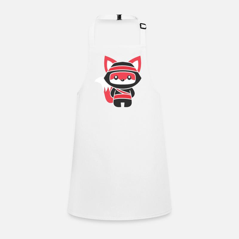 inimalistischer Ninja-Fuchs Schürze für Kinder