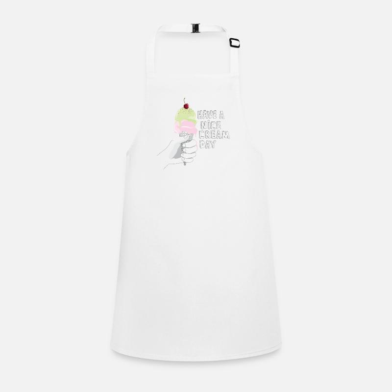 Have a Nice Cream Day! - Children's Apron - white