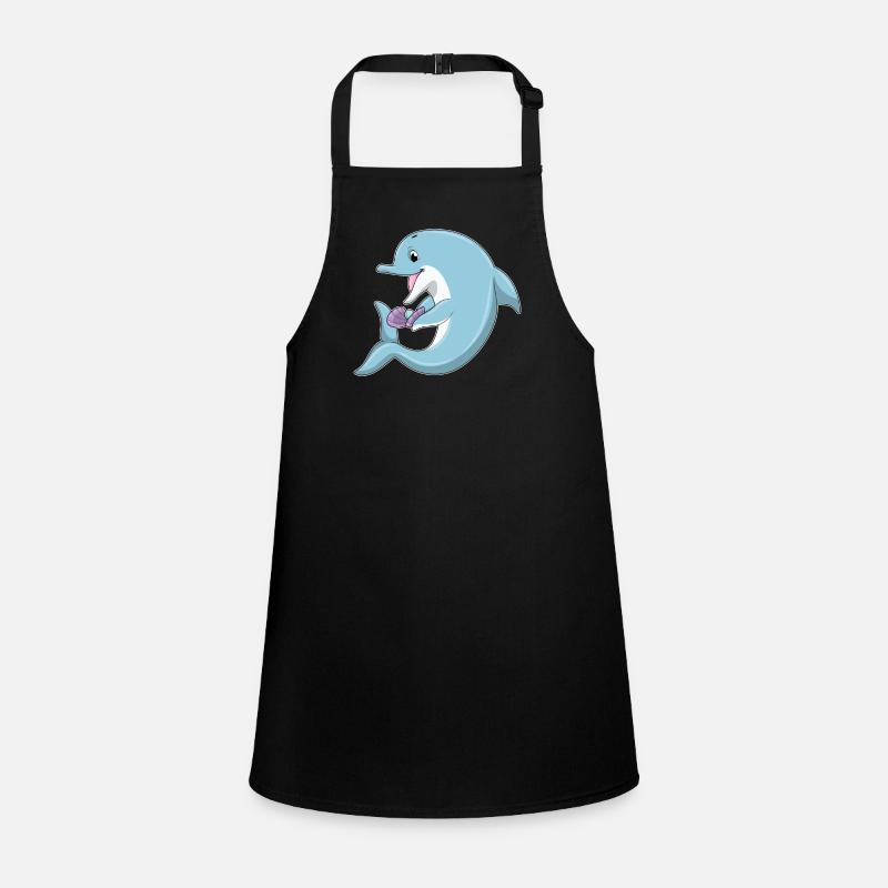 Dolphin with pearl Children's Apron