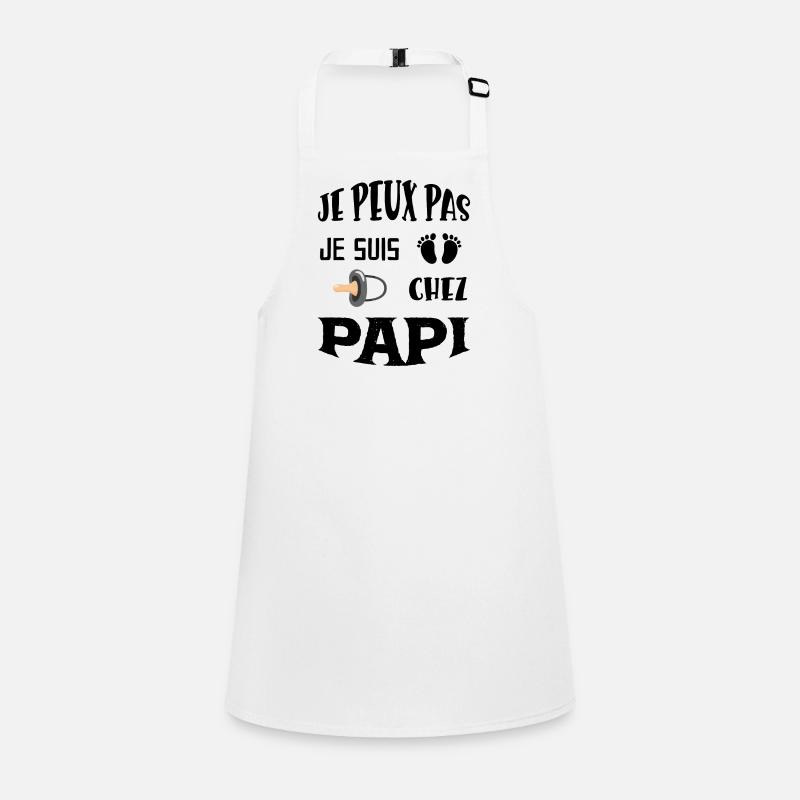 Bébé Trop Occupé Chez Papi Tablier Enfant