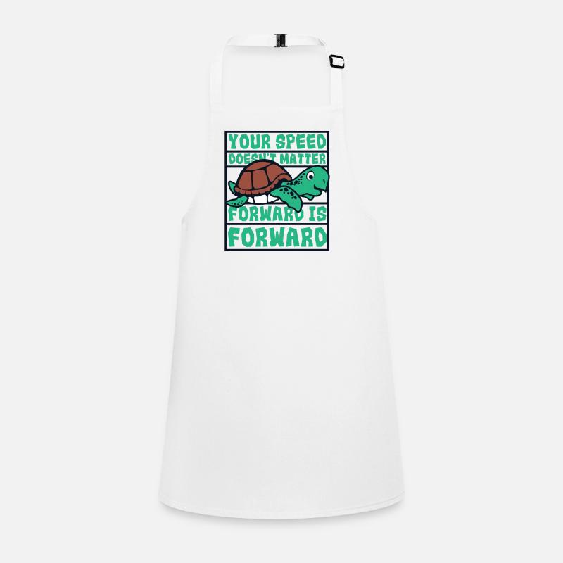 Speed Doesn't Matter Forward Is Forward Children's Apron