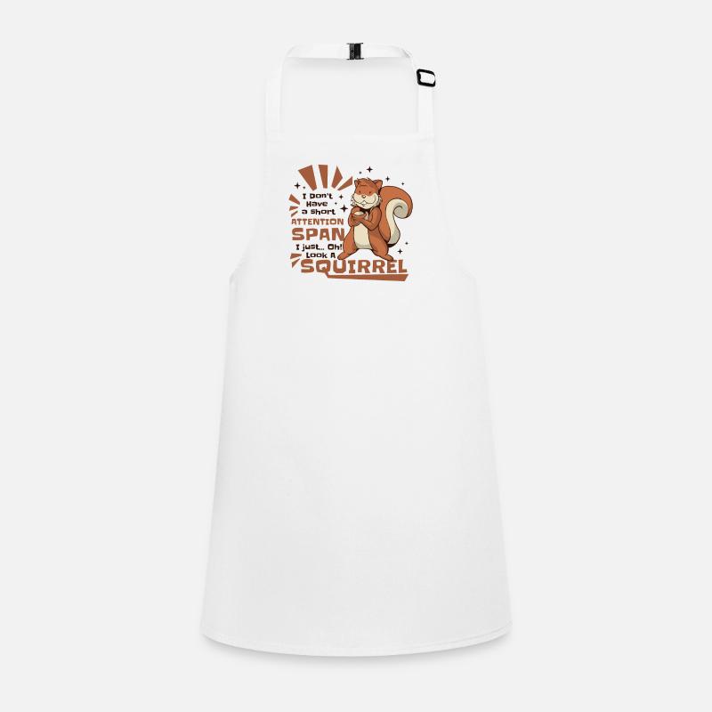 Don't Have A Short Attention Span Fox Squirrel Children's Apron