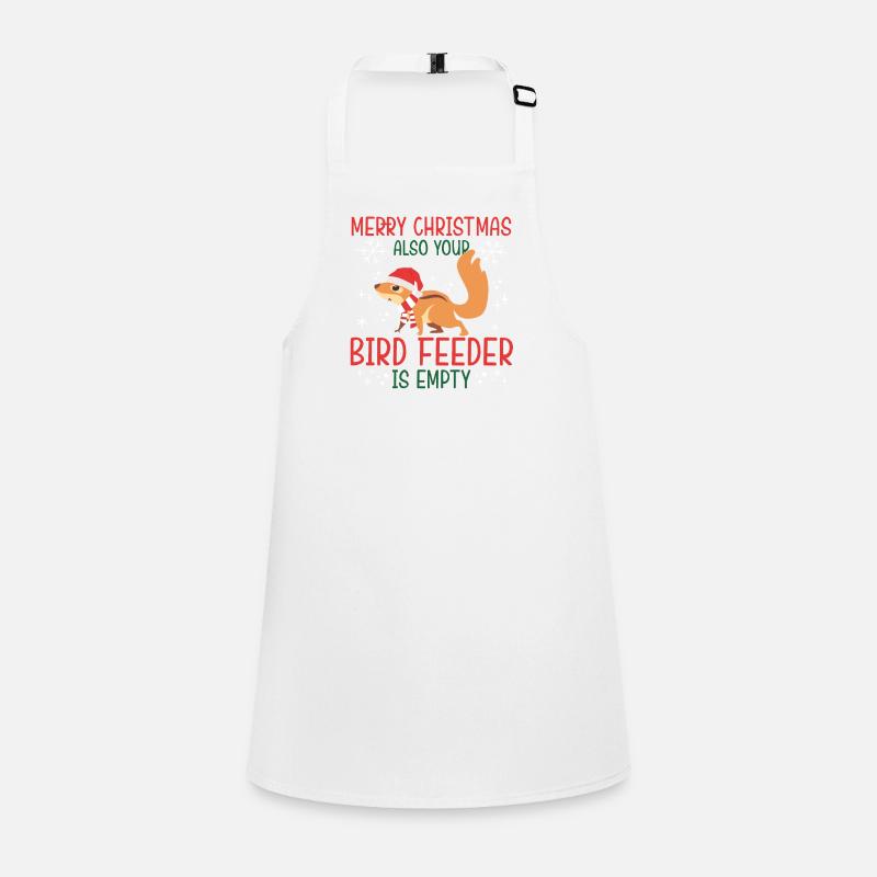 Merry Christmas Squirrel Humor Funny Witty Children's Apron