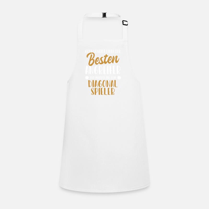 Diagonal Player Best Attacker Volleyball Freak Children's Apron