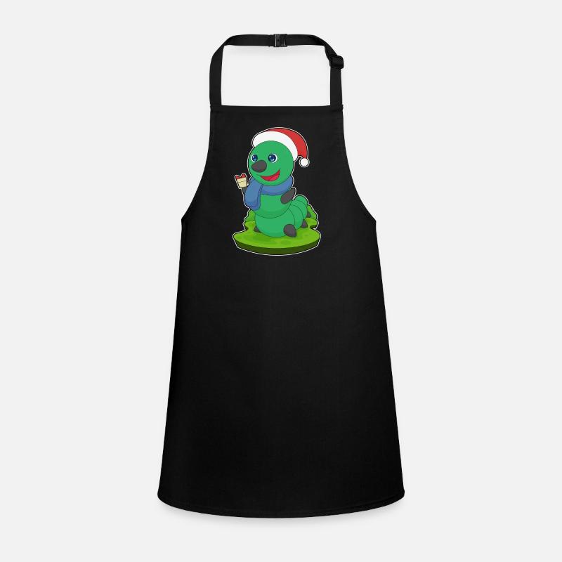 Caterpillar Christmas Package Children's Apron