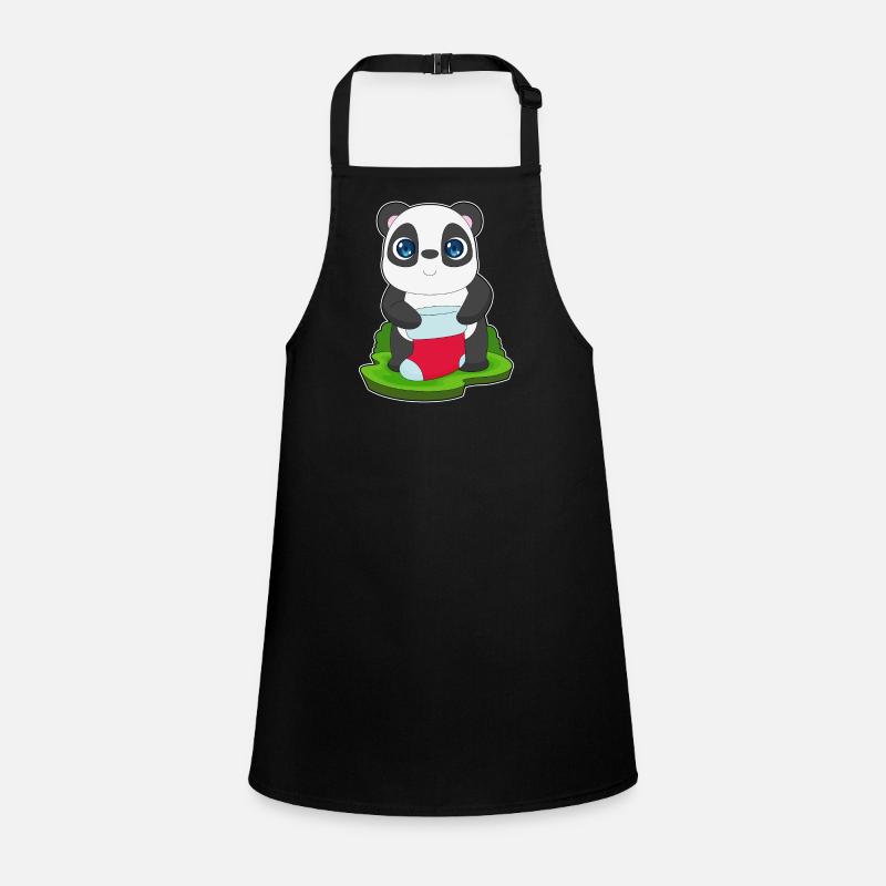Panda Christmas Socks Children's Apron