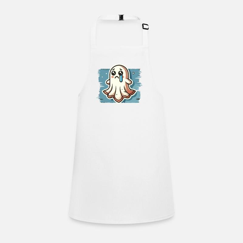 Sad Ghost Cute Weeping Ghosts Children's Apron