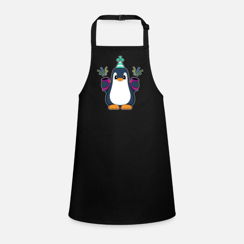Penguin Birthday Confetti Children's Apron