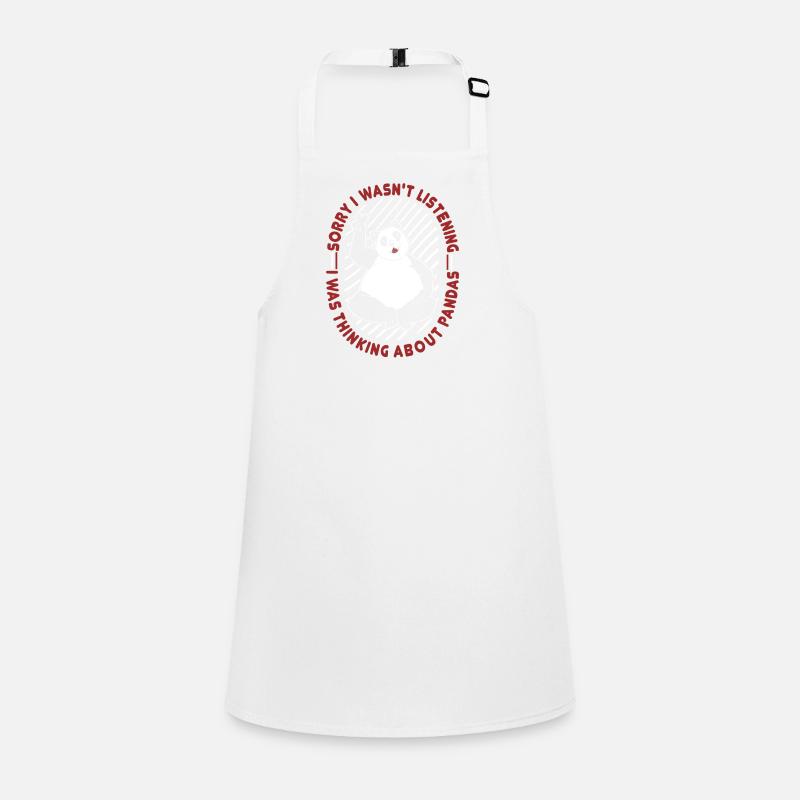 Je pensais à Pandas Panda Ours Ami Géant Tablier Enfant