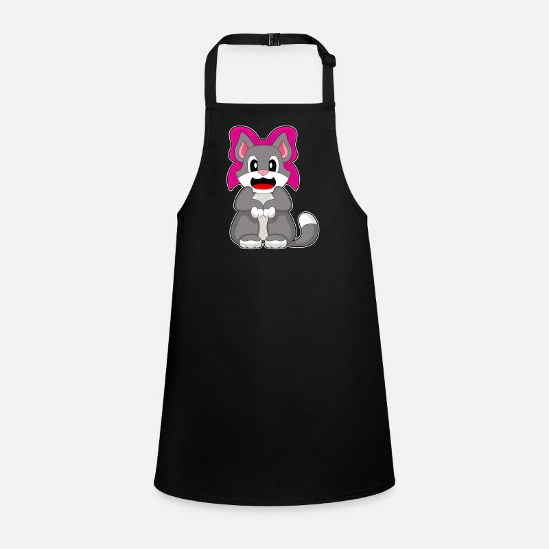Cat Bow Children's Apron