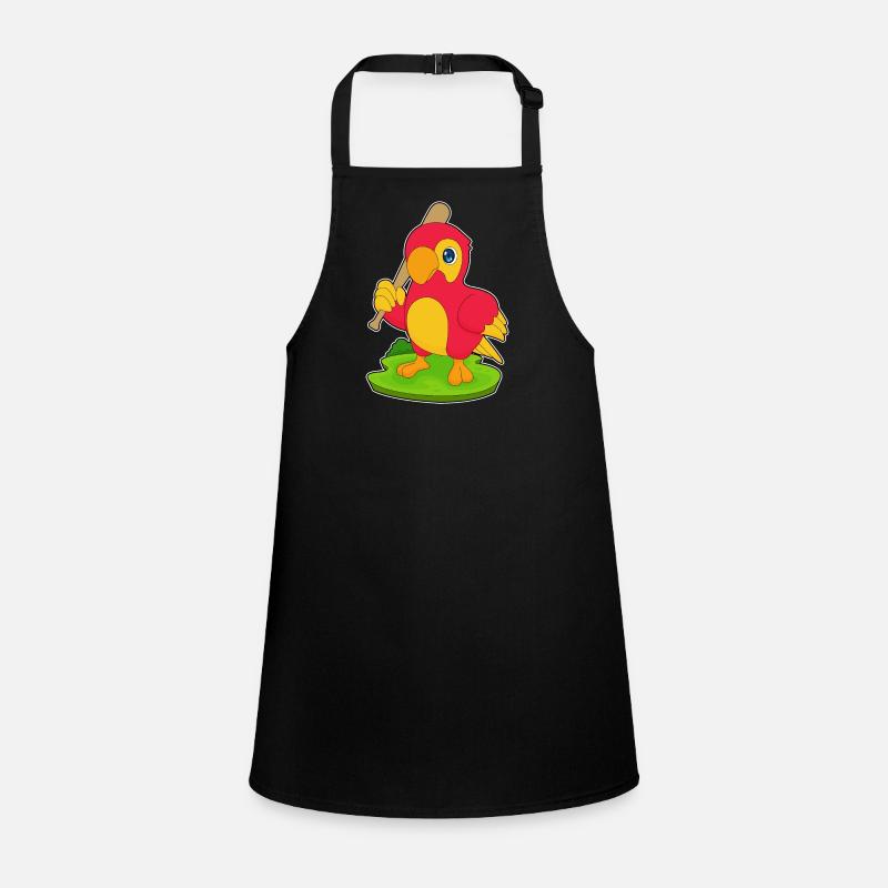Parrot Baseball Baseball Bat Children's Apron