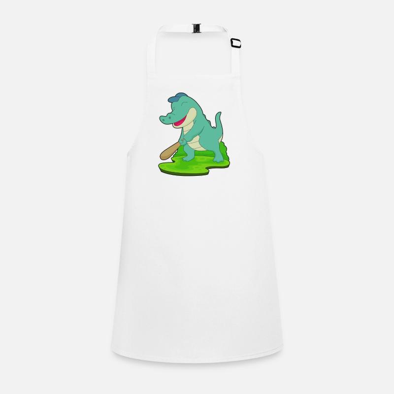 Crocodile Baseball Baseball Bat Children's Apron