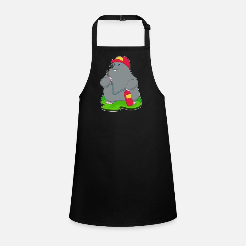 Mole Firefighter Fire Extinguisher Children's Apron