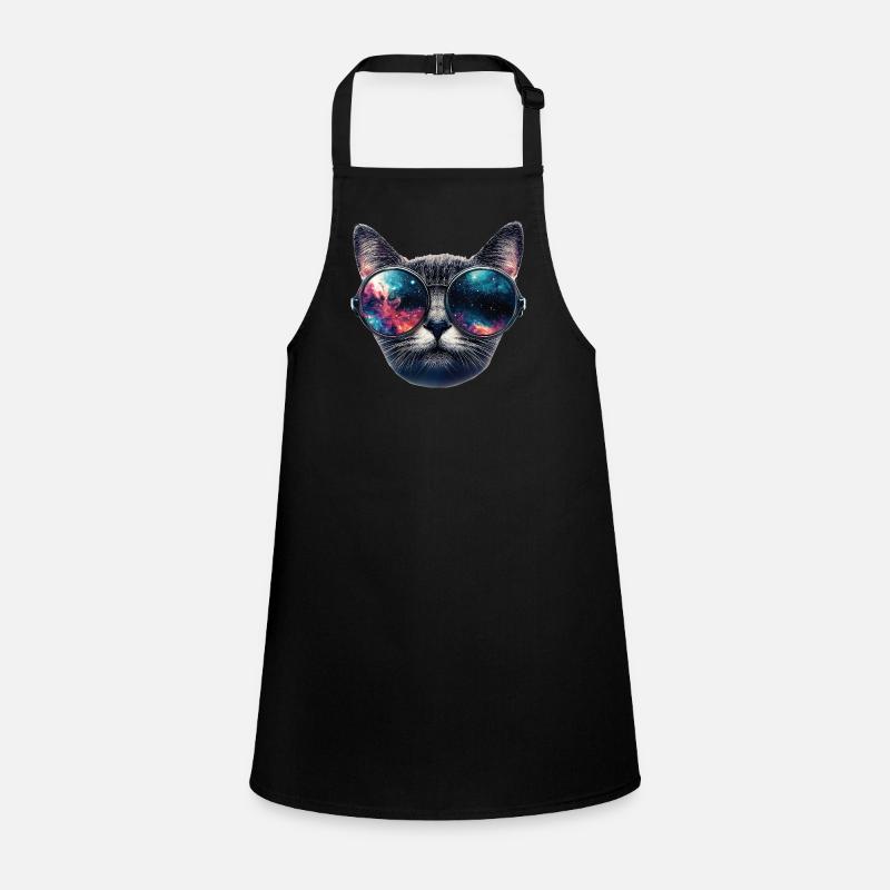 Cat Space Glasses Children's Apron