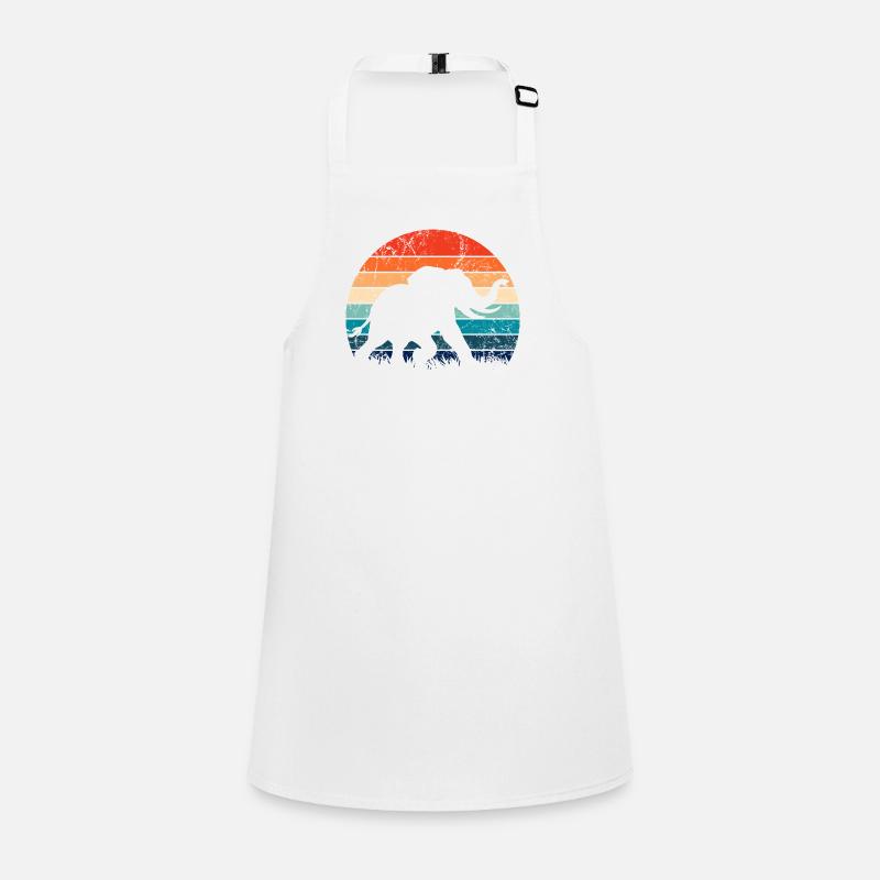 Elephant - Big Game, Tusk, Ivory Children's Apron