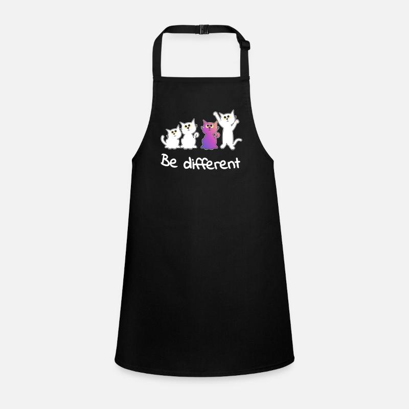be different Lady Cat Animals Kitten Somme Trend Children's Apron