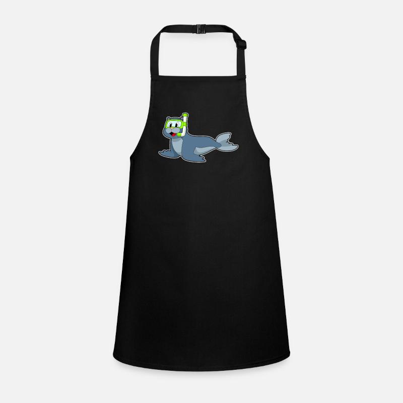 Seal Swimming Snorkel Children's Apron
