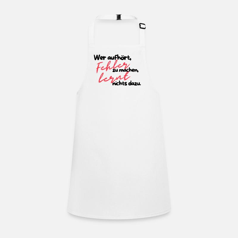 Mistakes teach red writing Children's Apron