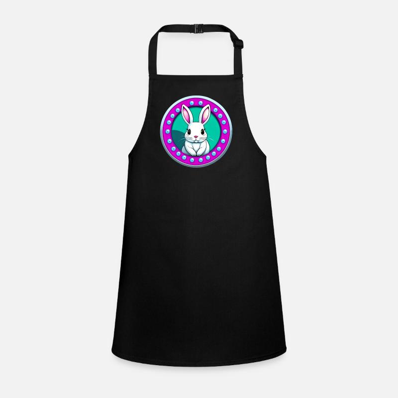 Easter Bunny pink white Children's Apron