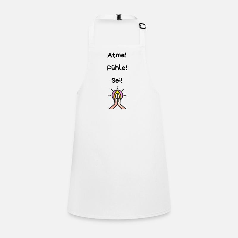 Prayer hands with glowing mandala Children's Apron