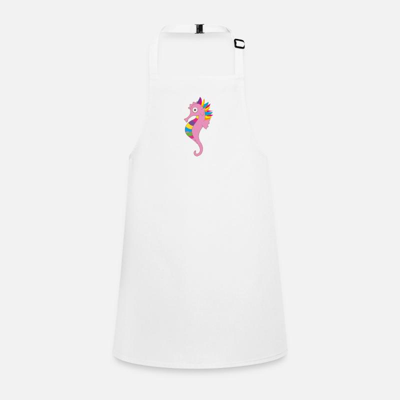 hippocampe, coloré, arc-en-ciel, coloré Tablier Enfant