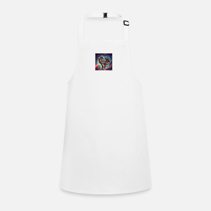 Space DJ Astronaut with Turntable Children's Apron