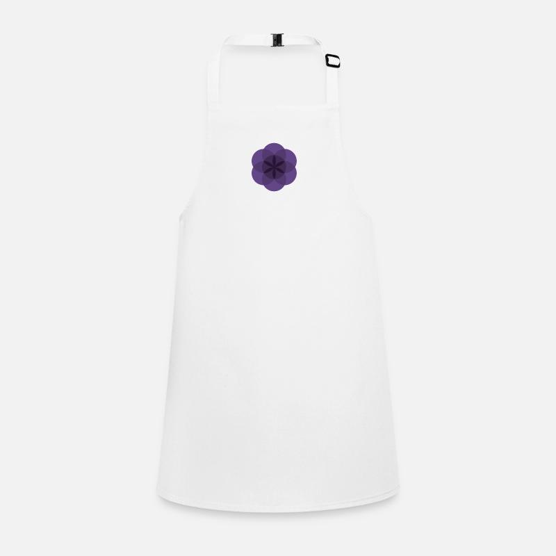 violette Lebensblume Schürze für Kinder