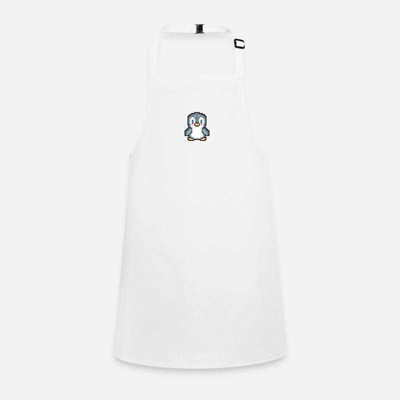 Penguin pixel art Children's Apron