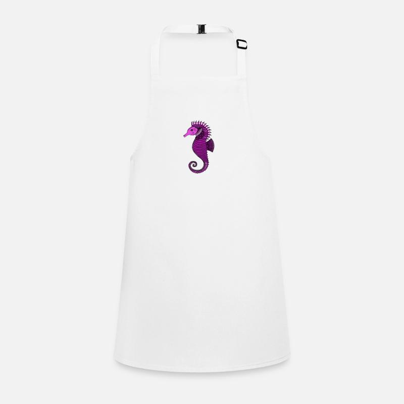 Hippocampe rose Tablier Enfant